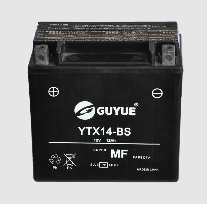 Hot-selling maintenance-free Motorcycle Battery YTX14-BS