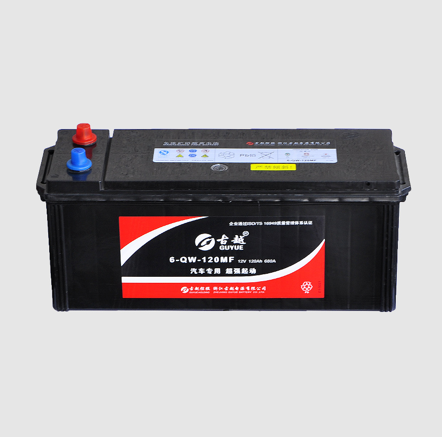 Low rate self-discharge JIS Car Battery 6-QW-120